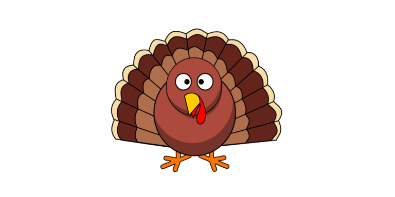 A cartoon turkey